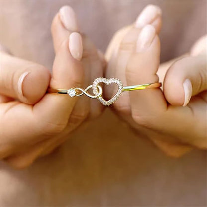 Infinity Heart Adjustable Bracelet for Women
