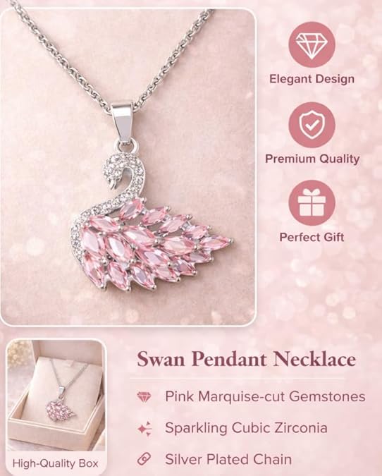 Swarovski Elegant Swan Necklace