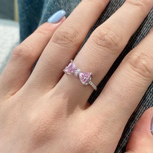 Pink Bow Ring
