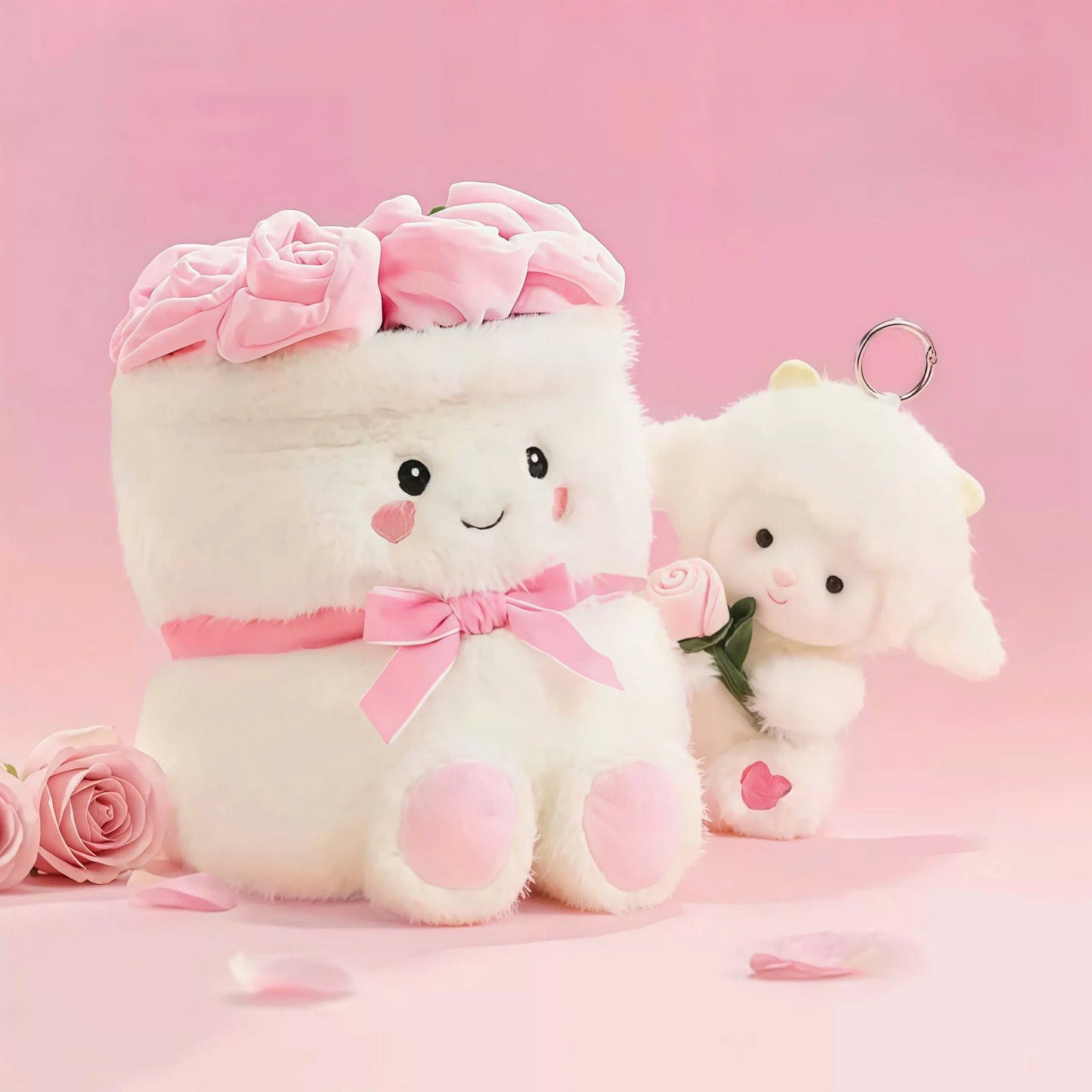 Baby Bottle Bow Plush Toy