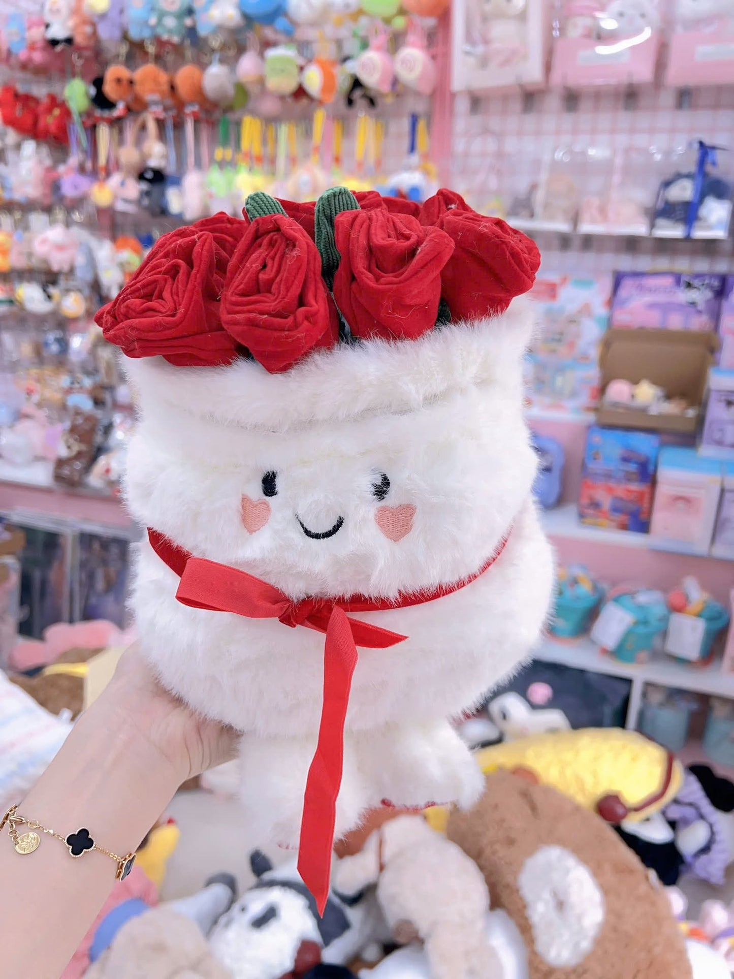 Baby Bottle Bow Plush Toy