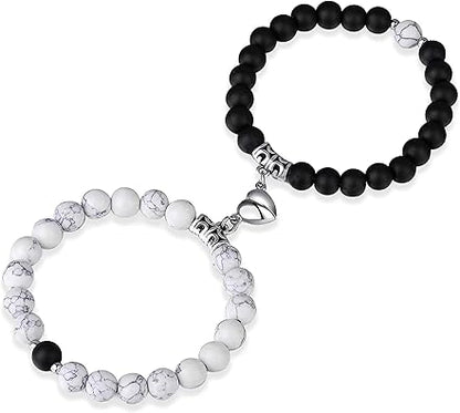 Magnetic Bead Bracelet Set for Couples