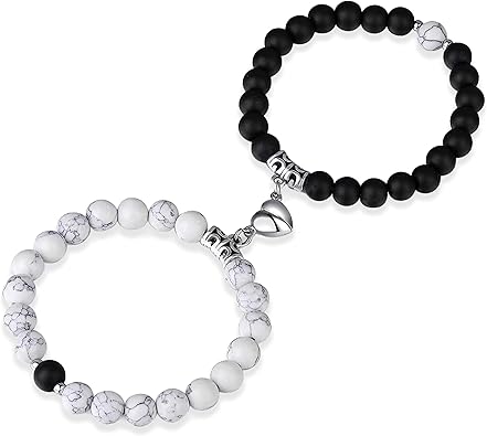 Magnetic Bead Bracelet Set for Couples