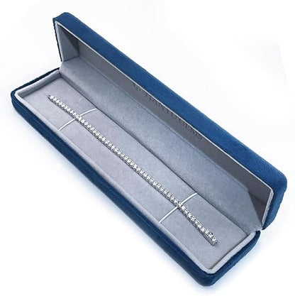 Diamond Silver Tennis Bracelet
