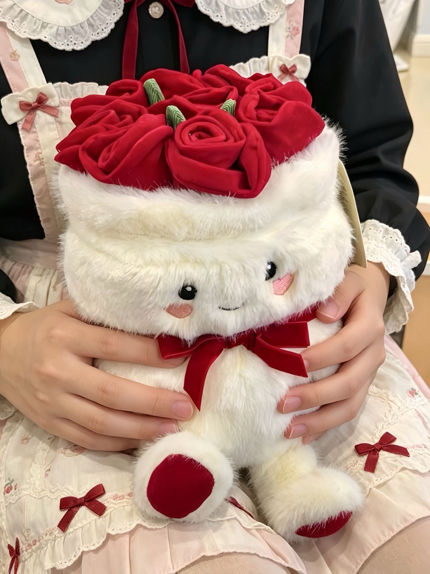 Baby Bottle Bow Plush Toy