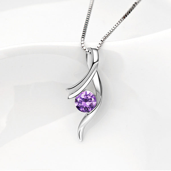 Curve Pendant Necklace | Elvorah
