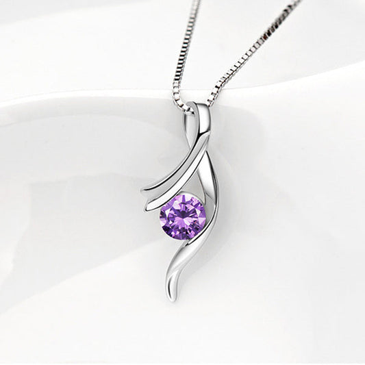 Curve Pendant Necklace | Elvorah