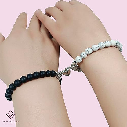 Magnetic Bead Bracelet Set for Couples