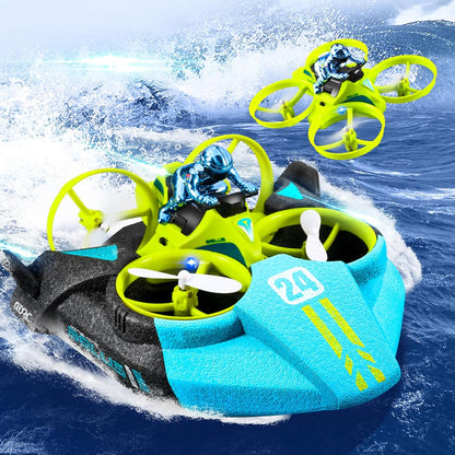 High-Speed 3-in-1 RC Hovercraft Drone Toy