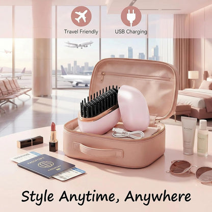 2-in-1 Cordless Hair Straightener Comb