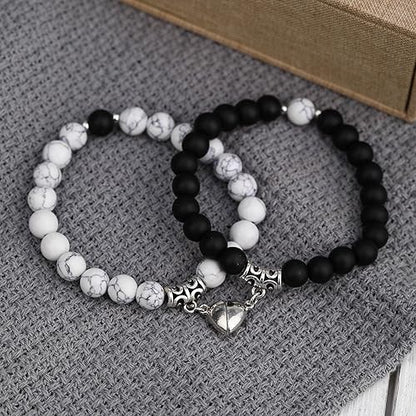 Magnetic Bead Bracelet Set for Couples