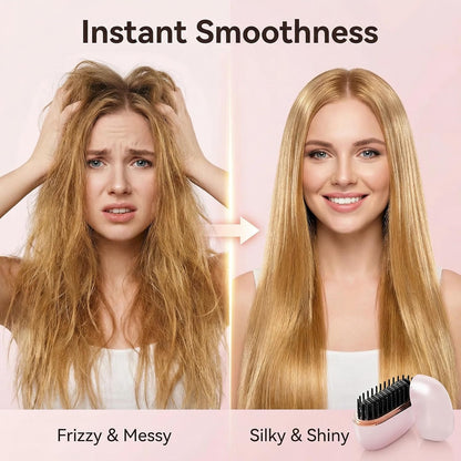 2-in-1 Cordless Hair Straightener Comb