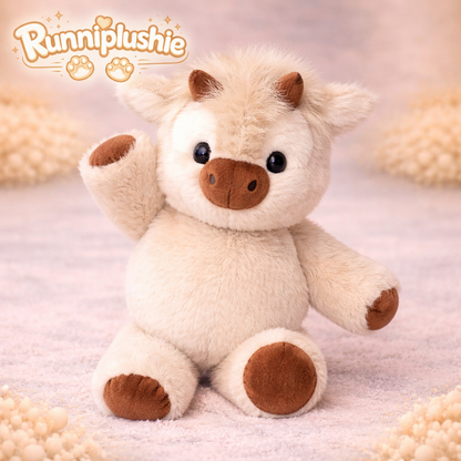Running Highland Cow Plush Toy