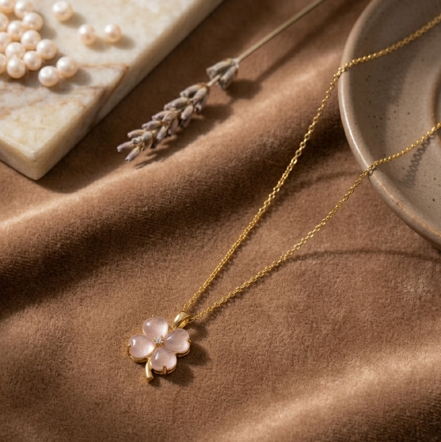 The Rosaline Clover Chain Necklace