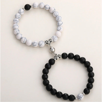 Magnetic Bead Bracelet Set for Couples
