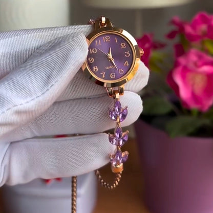 Princess Rapunzel Crystal Bracelet Watch for Girls