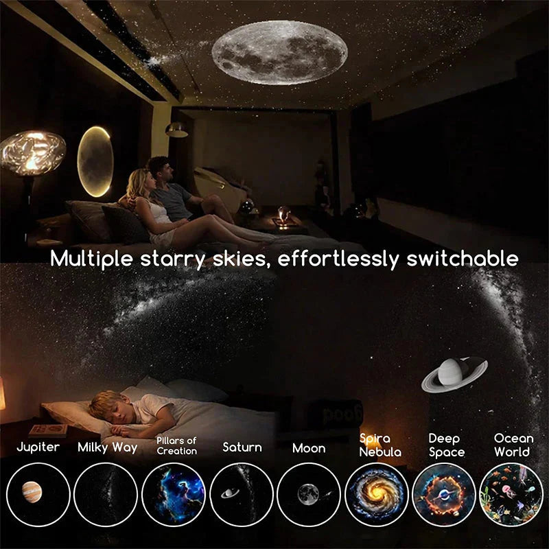 LED Galaxy Ceiling Projector – Starry Night Light