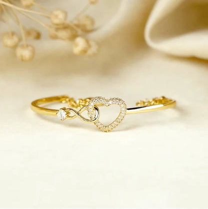 Infinity Heart Adjustable Bracelet for Women