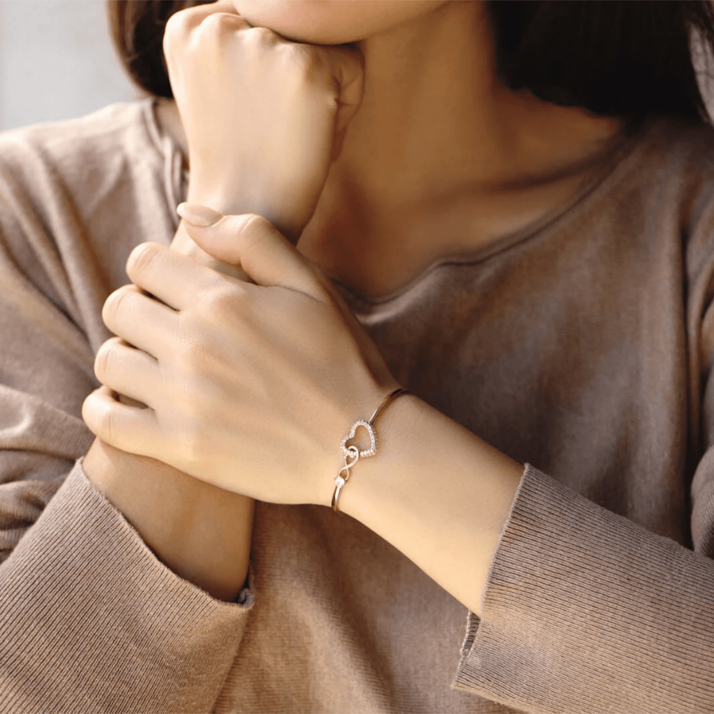 Infinity Heart Adjustable Bracelet for Women