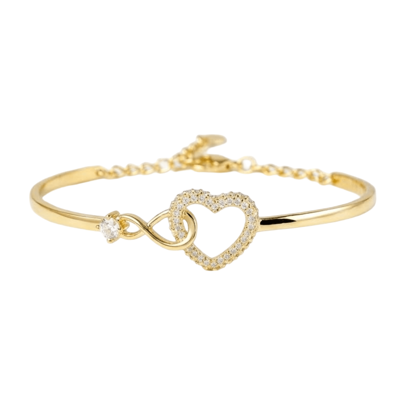Infinity Heart Adjustable Bracelet for Women