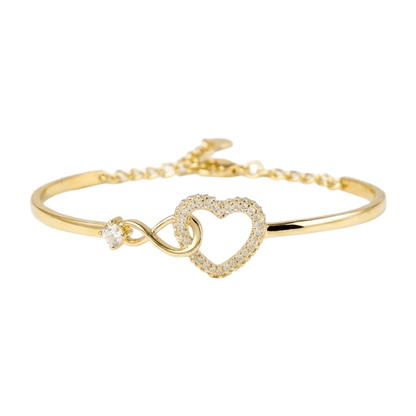 Infinity Heart Adjustable Bracelet for Women