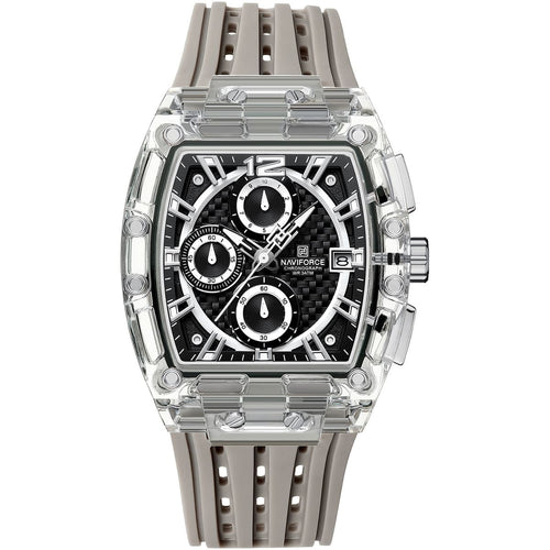 Naviforce Transparent Square Case Watch