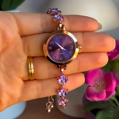 Princess Rapunzel Crystal Bracelet Watch for Girls